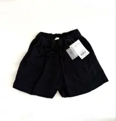 新品　黒　ハーフパンツ ブランシェス　130㎝