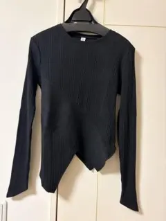 SeaRoomlynn ランダムRIB カットソー トップス　ロンT ホワイト