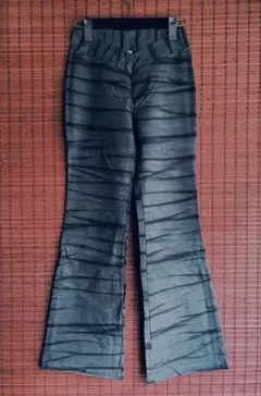 ライクラパンツ　ヨガパンツ　ゴアパンツ　ストレッチ　タイダイ　グレー系　サイズＬ