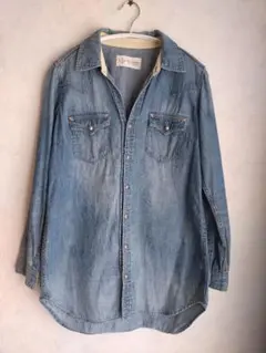 Antgauge ライトブルーデニムロングシャツのサムネイル