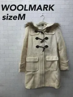 WOOLMARK フード付きダッフルコート M