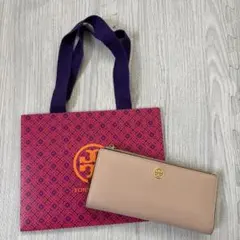 TORY BURCH 二つ折り財布 ピンクベージュのサムネイル