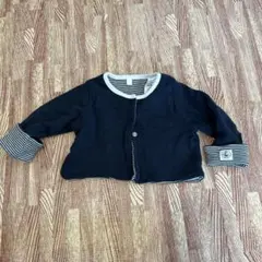【週末お値引き中】Petit Bateauネイビー カーディガン 67cm