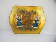 X'mas天使のレリーフ ゴールドアート