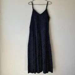 【美品★】アメリカンホリック ドット柄キャミワンピース Mサイズ ブラック
