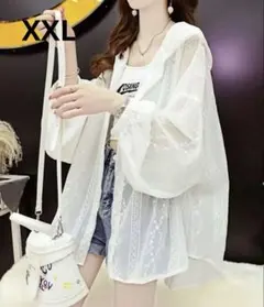 プラスサイズ♡シアーパーカー