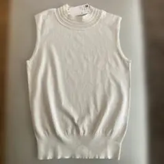 GU ノースリーブニット ホワイト