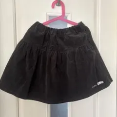 ☆BEBE 黒 コーデュロイ スカート 140☆