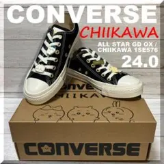 24.0cm コンバース オールスター『ちいかわ』コラボ CHIIKAWA BK