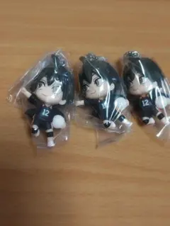 ハイキュー!!でふぉフィグ!キーホルダー山口忠3個セット