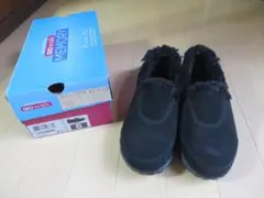 新品未使用　スケッチャーズ　レディース　モカシン黒　23㎝