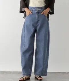 LEPSIM * ウエストギャザーデニムパンツ Mサイズのサムネイル