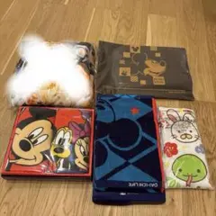 ミッキー・ミニー・キャラクタータオル4枚セット