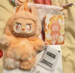 ラブブ　エナジー　happiness オレンジ　POP　MART　LABUBU