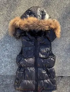 00s archive ファー付き　ダウンベスト　y2k グランジ　お兄系　短丈