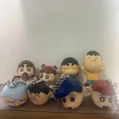 クレヨンしんちゃん フィギュア キーホルダー 8個 まとめ売り （ク03014）