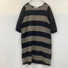 super Hakka スーパーハッカ 半袖 Tシャツ チュニック ボーダー柄のサムネイル