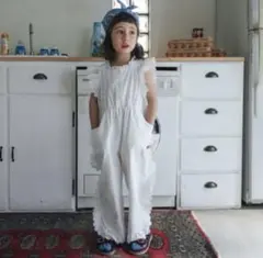 【新品タグ付き】しまむら　softcheese レースロンパース　サイズ100