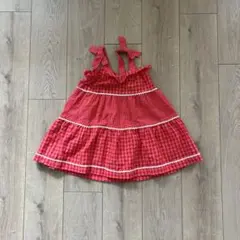 ZARAKids（ザラキッズ）◆チェックレッドワンピース92サイズ