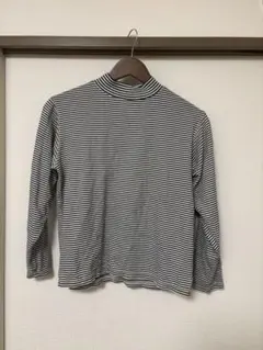 ニコアンド niko and... ストライプ ハイネック 長袖Tシャツのサムネイル