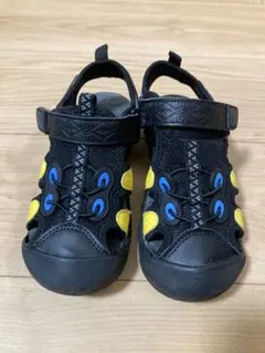 キッズサンダル ブラック/イエロー 21cm
