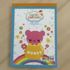 平成レトロ　激レア　当時物　happy animals メモ用紙 クマ　動物