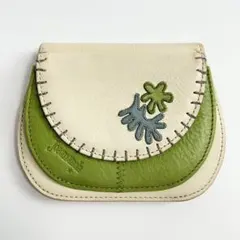 Jocomomola ホコモモラ　デザインウォレット　二つ折り財布　レザー　牛革のサムネイル