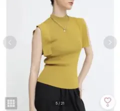 新品　Agaアーガ　スコットクラブ　14GリブノースリPO ノースリーブニット