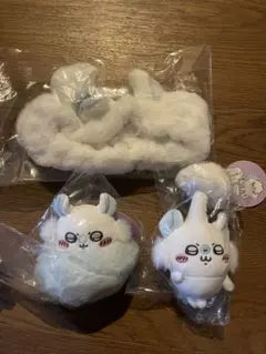 ちいかわ　モモンガ　しっぽふんわり　寄生されちゃった　ヘアバンド　3点セット