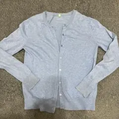 無印　カーディガン　ユニクロ　青　はブルー