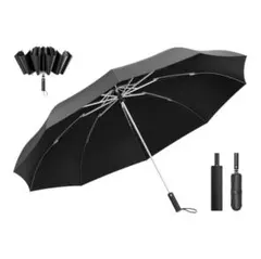 【​自動開閉&逆折り式】晴雨兼用 折りたたみ傘 超撥水 強風対応 メンズ日傘