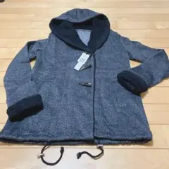 【新品タグ付け】【Scot club】もこもこダッフルコート　チャコール