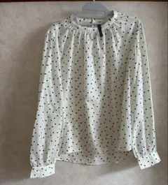 長袖ブラウス　ドット しまむら　HK WORKS LONDON