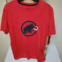 MAMMUT マムート Tシャツ レッド マンモスロゴのサムネイル