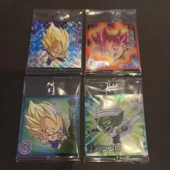 4枚セット☆ドラゴンボール ウエハースシール