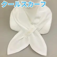 ひんやり クールスカーフ 白 熱中症対策 保冷剤付き プレゼントのサムネイル