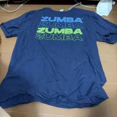 ZUMBA Tシャツ ネイビー マルチカラーロゴ