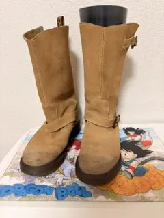 ドクターマーチン　エンジニアブーツ ベージュ スエード