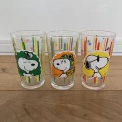 ☆昭和レトロ☆ スヌーピー　グラス　3個セット