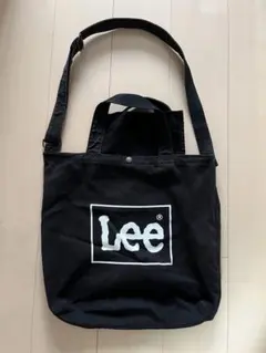 Lee 2way トートバッグ ショルダーバッグ ブラックのサムネイル