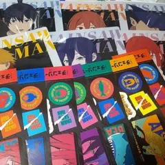 ローソン チェンソーマン クリアファイル、 ステッカー コンプリート セット