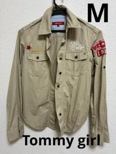 tommy girl ミリタリーシャツ ベージュ