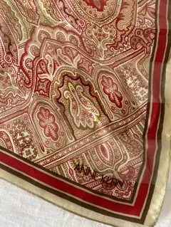 ANNE KLEIN アンクライン スカーフ ペイズリー シルク アジア 民族