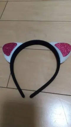 ねこ耳  カチューシャ ピンク マリーちゃん? ハロウィン  Panko