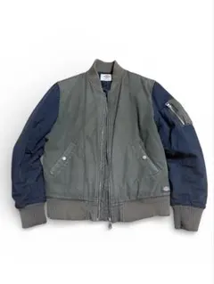 00s dickies 短丈 MA-1 中綿ジャケット オリーブ カーキ