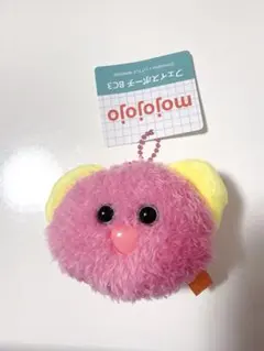 【新品】mojojojo フェイスポーチ キーチェーン BC3 ピンクくま