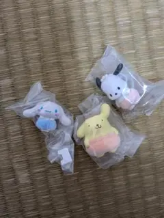 かぼちゃパンツフィギュア　シナモン　ポムポムプリン　ポチャッコ3個セット