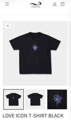 FEELS. LOVE ICON T-SHIRT BLACK M