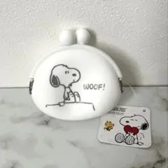 スヌーピー コインケース がまぐち ホワイト