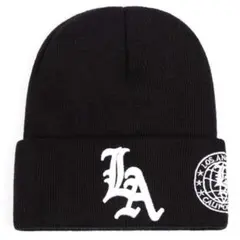 LA 刺繍 ニット帽 ビーニー ロサンゼルスドジャースB系 大谷翔平 男女兼用